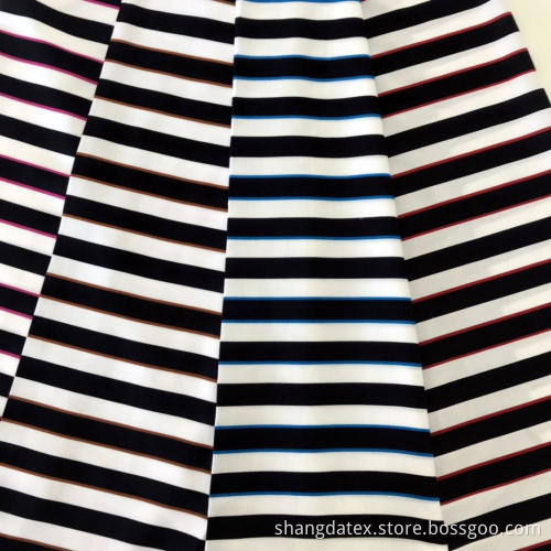 Rayon Screen Print Line Design For Dress Fabric